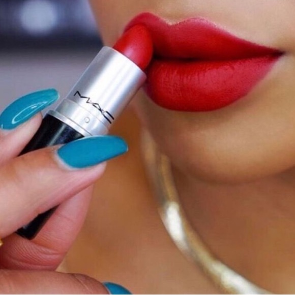 Mac Cosmetics Lipstick Set Trio FULL SZ Ruby Woo Bated Breath Devoted to Chili